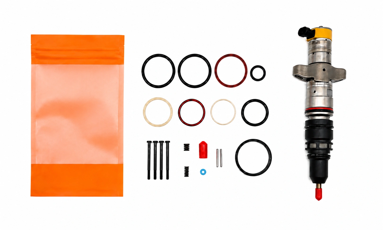 Diesel injector repair kits with seals gaskets and O-rings