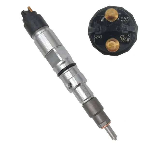 Single Bosch diesel fuel injector view 4