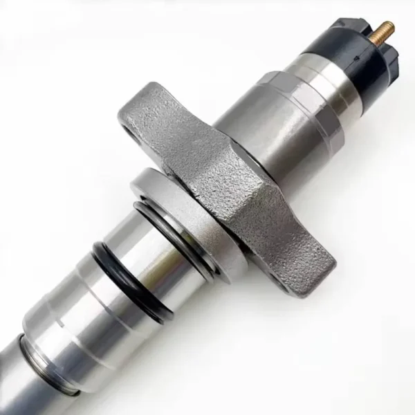 Single Bosch diesel fuel injector view 4