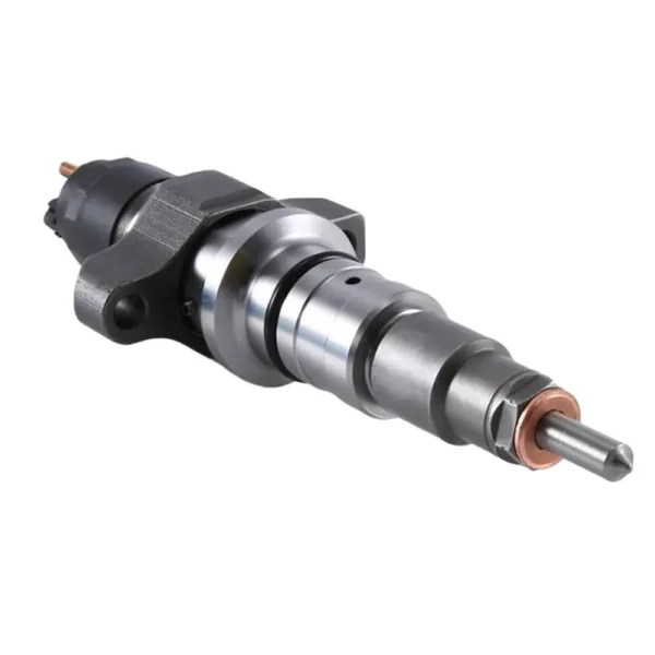 Single Bosch diesel fuel injector view 3
