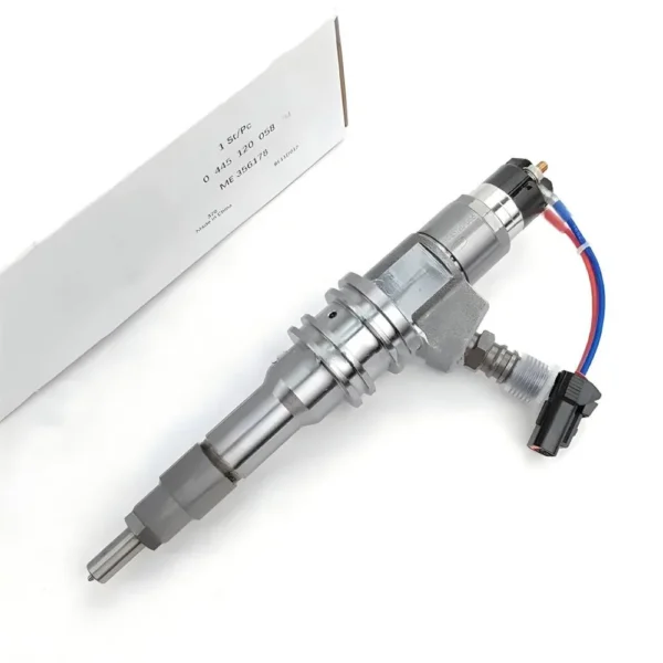 Single Bosch diesel fuel injector view 2