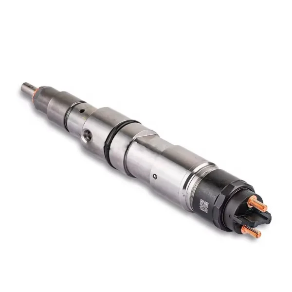 Single Bosch diesel fuel injector view 2