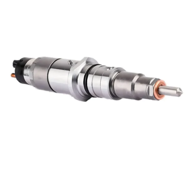Single Bosch diesel fuel injector view 2