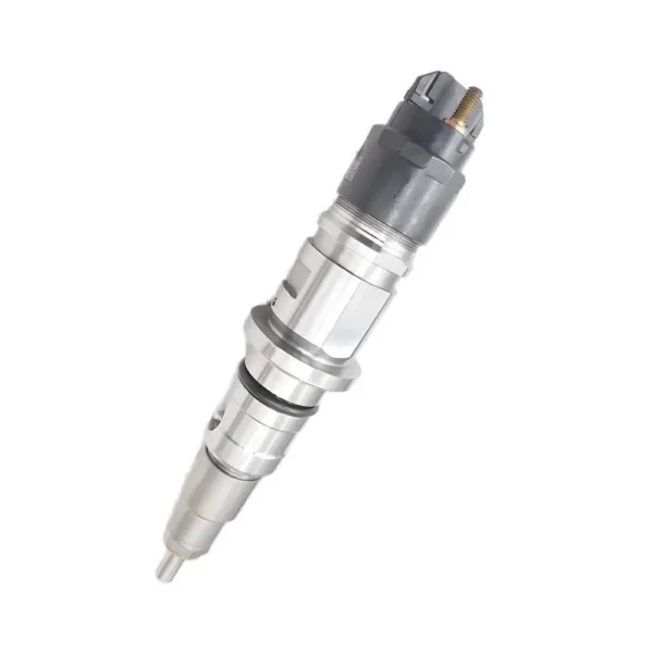 Single Bosch diesel fuel injector view 2