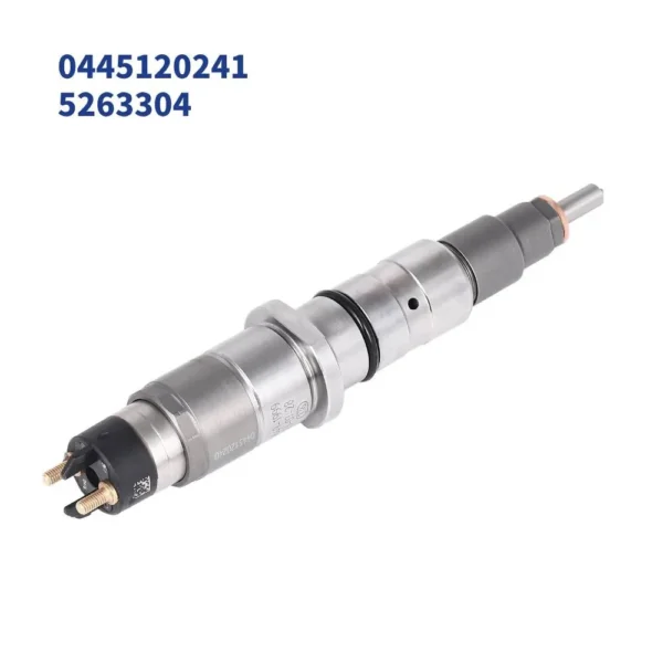 Single Bosch diesel fuel injector view 2