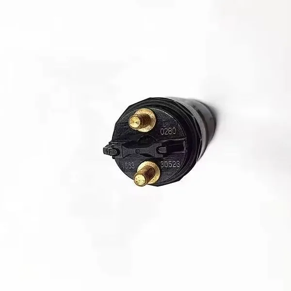 Single Bosch diesel fuel injector view 2