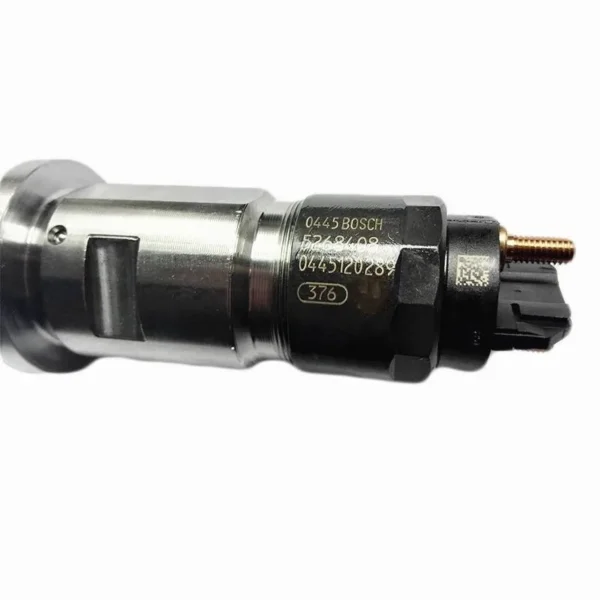Single Bosch diesel fuel injector view 4
