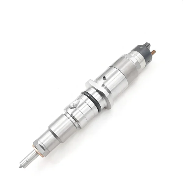 Single Bosch diesel fuel injector view 2