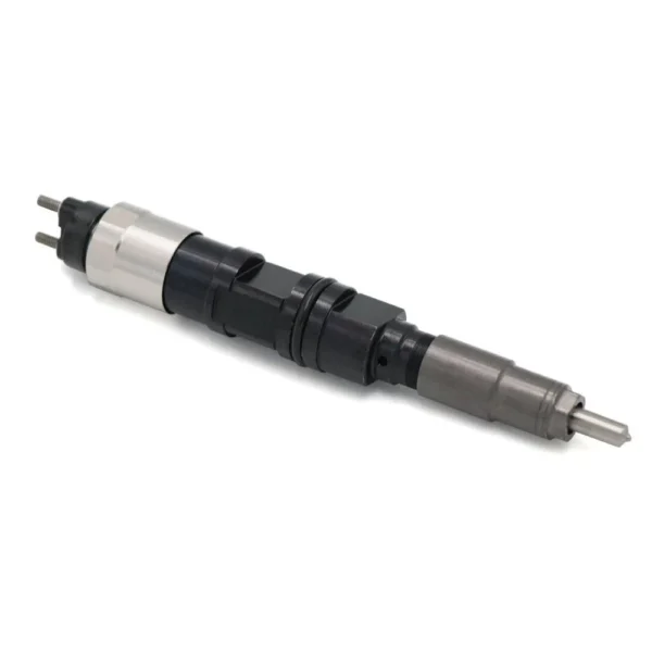 095000-6470 Denso Diesel Fuel Injector Angle View Angle view of 095000-6470 Denso diesel injector for John Deere