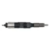 Horizontal view of 095000-6880 Denso diesel injector for John Deere 4045 and 6068