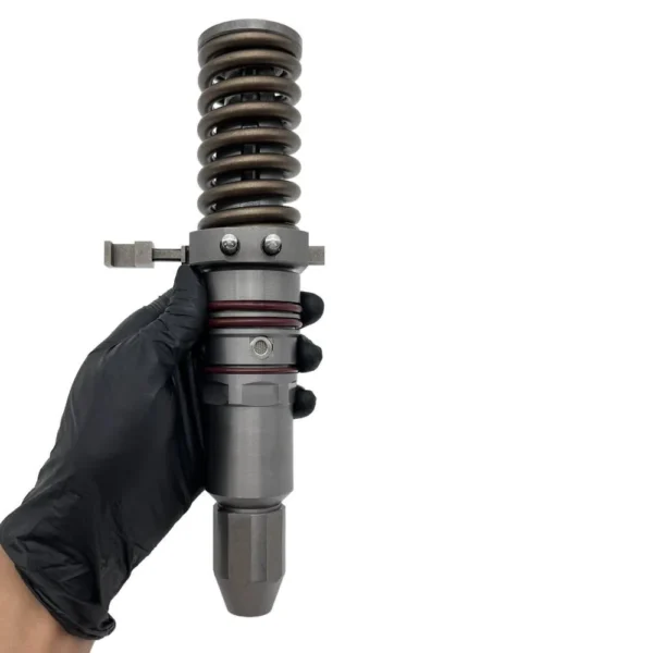 Single Caterpillar diesel fuel injector view 2