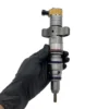 Single Caterpillar diesel fuel injector view 3