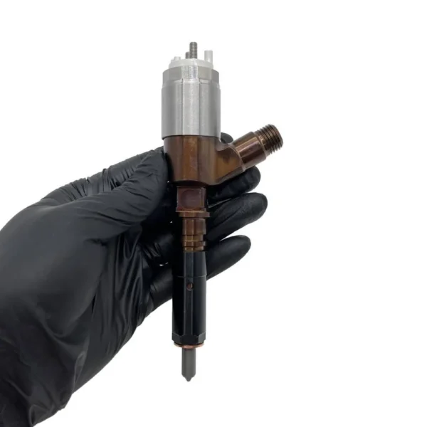 Single Caterpillar diesel fuel injector view 4