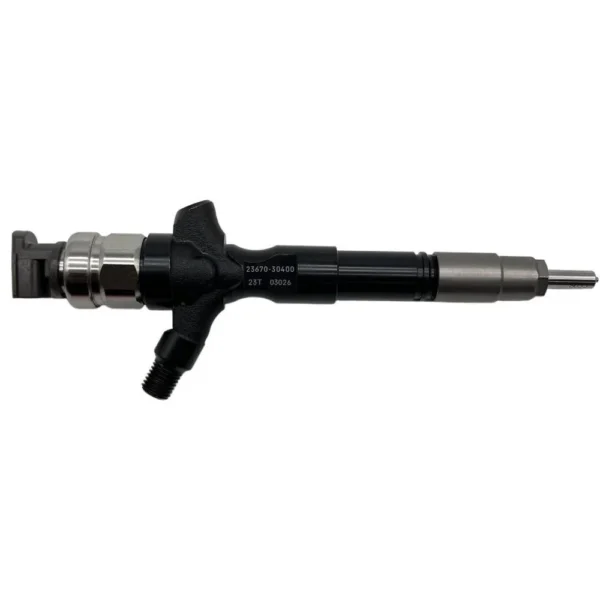 295050-0200 injector side view showing Toyota OE number 23670-30400