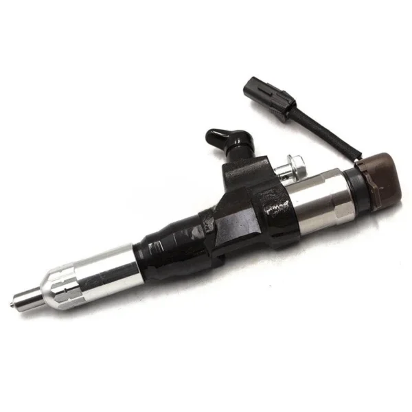 Angle view of 295050-0920 Denso diesel injector for Hino J05E