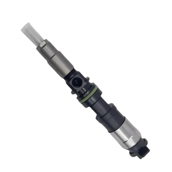 Angle view of 295050-1350 Denso diesel fuel injector for Volvo engines