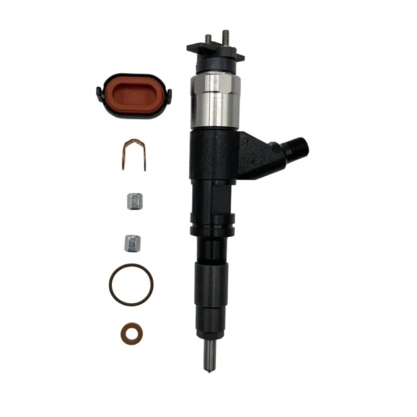 295050-1380 Denso Diesel Fuel Injector Front View Front view of 295050-1380 Denso diesel injector for John Deere 5065E