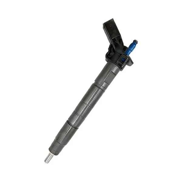 0986435420 Bosch Piezo Diesel Fuel Injector - Angle View 0986435420 Bosch piezo diesel fuel injector, remanufactured injector for selected DM, CRDi, 4WD, Grand Santa Fe, Hyundai and Kia applications/Korean vehicle applications diesel applications
