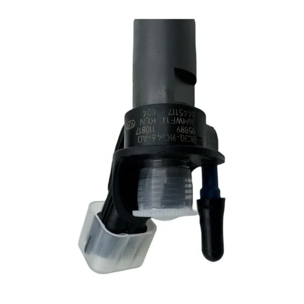 0986435446 Bosch Piezo Diesel Fuel Injector - Angle View 0986435446 Bosch piezo diesel fuel injector, remanufactured injector for selected diesel engine applications