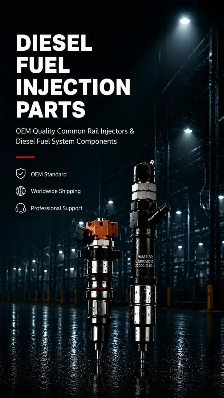 Rayfuel diesel fuel injection parts mobile banner with common rail injectors